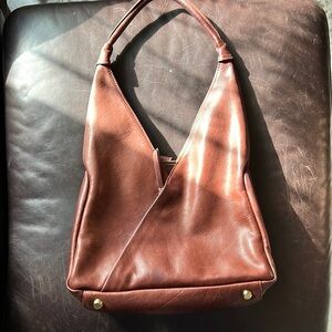 Brown Leather Shoulder Bag